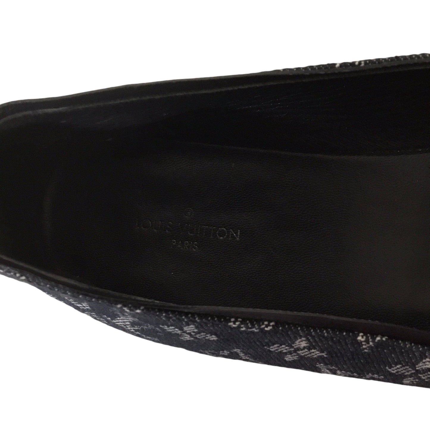 Shoes Luxury Designer By Louis Vuitton In Blue Denim, Size: 38