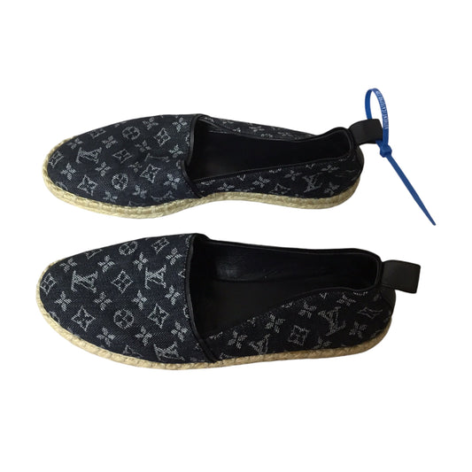 Shoes Luxury Designer By Louis Vuitton In Blue Denim, Size: 38