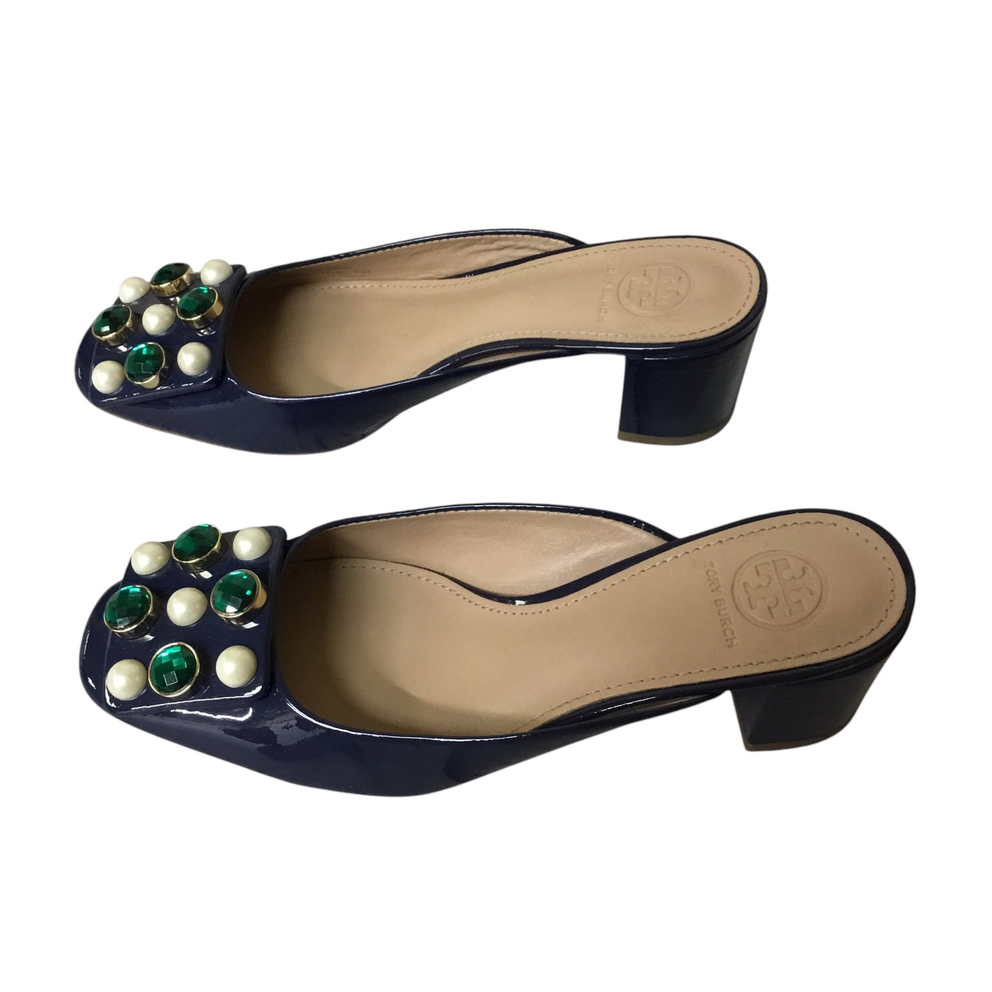 Shoes Heels Block By Tory Burch In Blue & Green, Size: 6.5