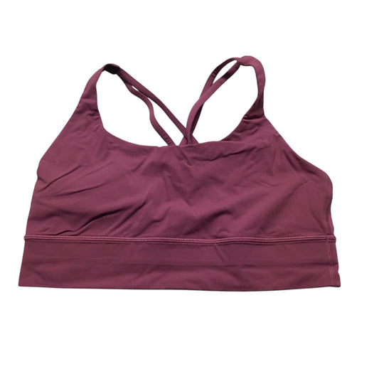 Athletic Bra By Lululemon In Pink, Size: 12