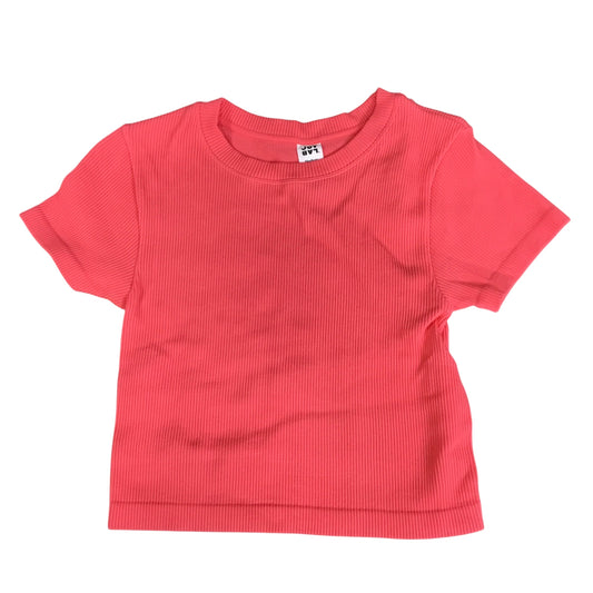 Athletic Top Short Sleeve By Joy Lab In Pink, Size: M