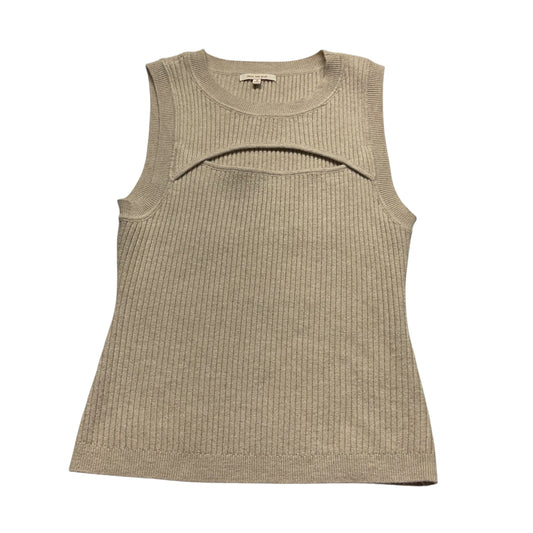 Top Sleeveless By Skies Are Blue In Tan, Size: M