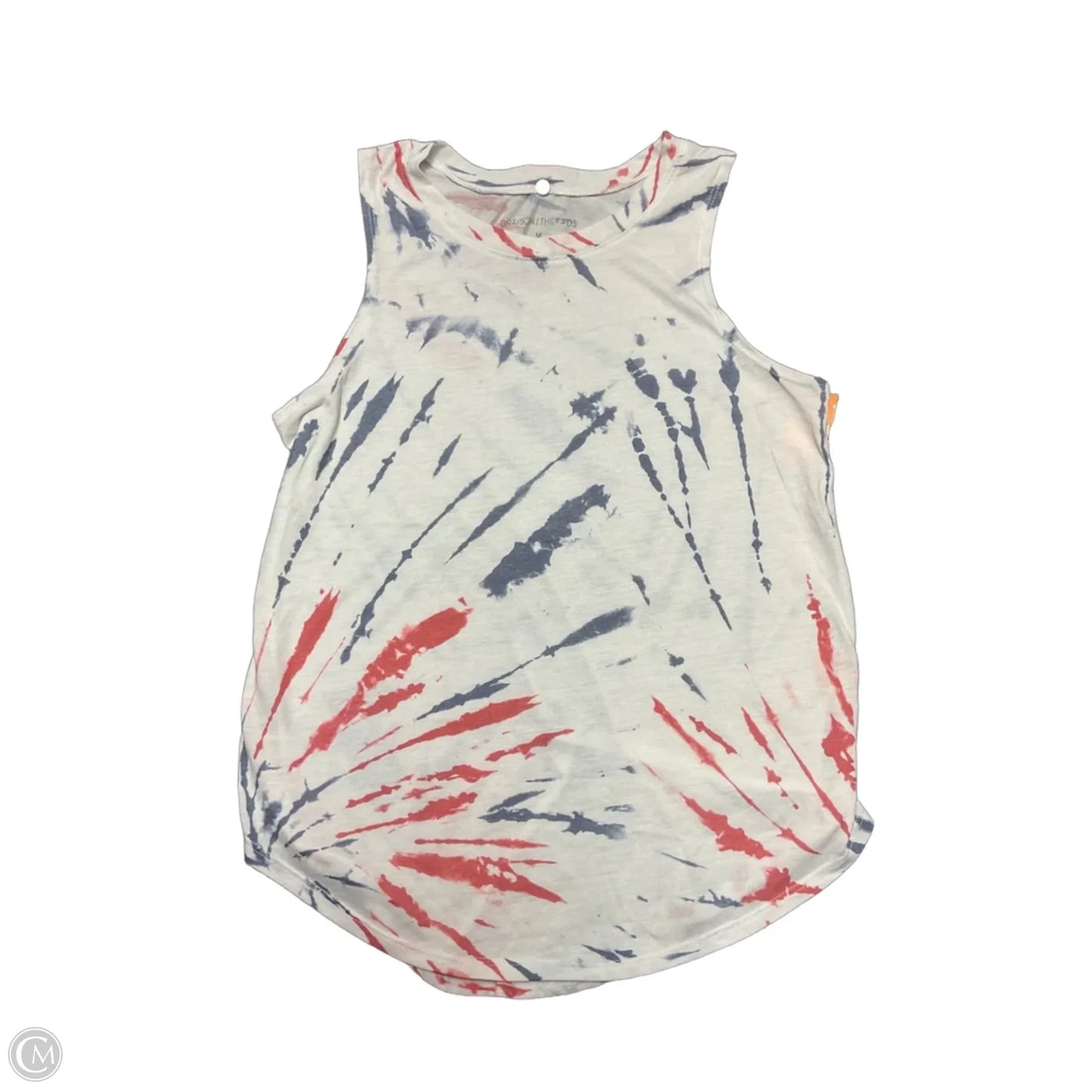 Top Sleeveless By Grayson Threads In Blue Red & White, Size: M