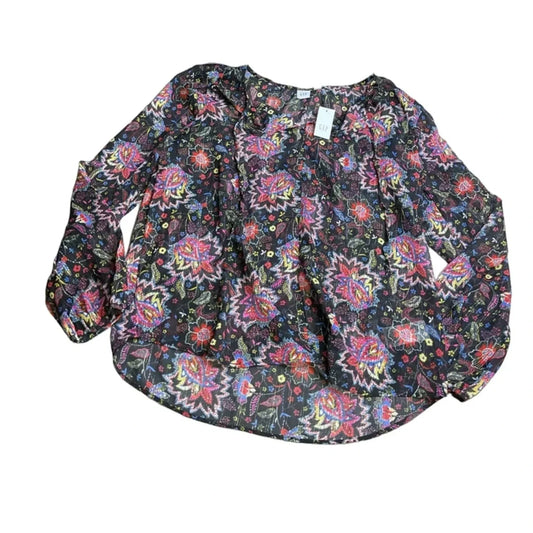 Top Long Sleeve By Gap In Multi-colored, Size: S