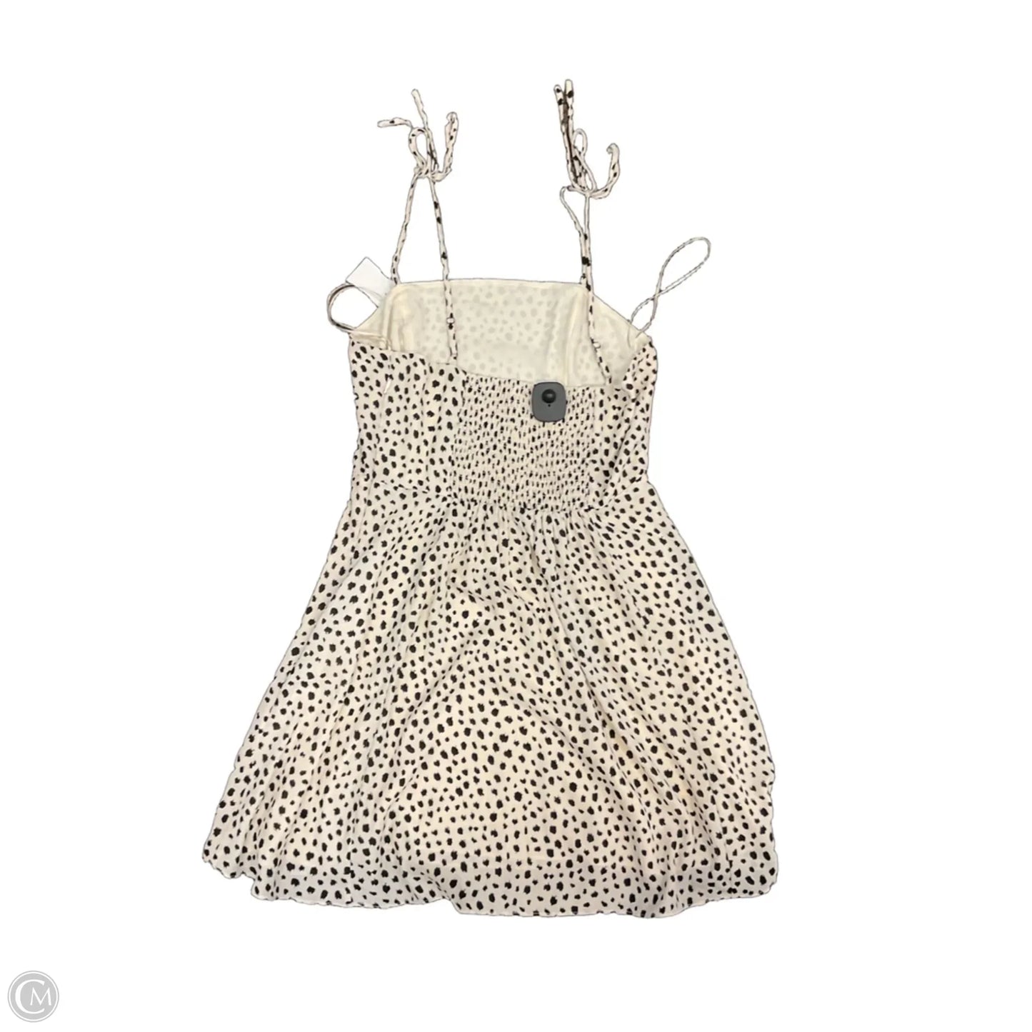 Dress Casual Short By Clothes Mentor In Black & Cream, Size: L