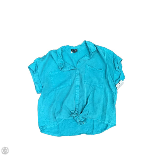 Top Short Sleeve By Velvet Heart In Teal, Size: L