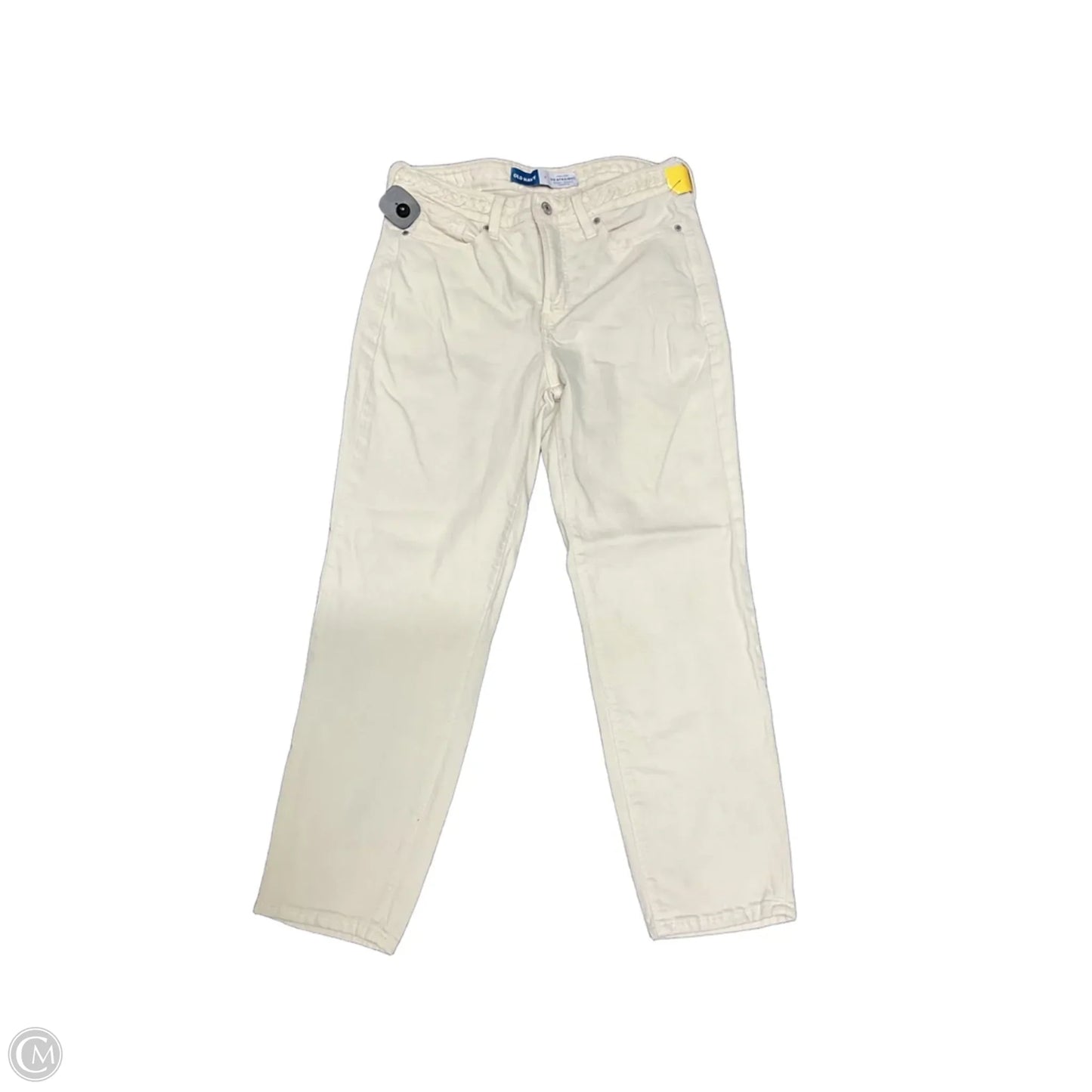 Jeans Straight By Old Navy In Cream, Size: 6