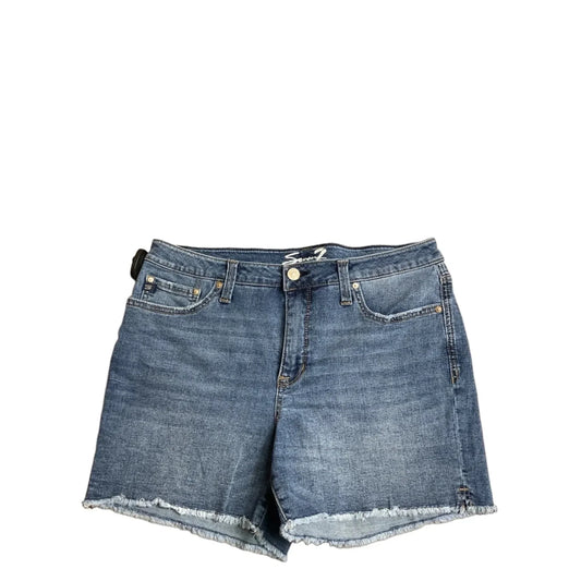 Shorts By Seven 7 In Blue Denim, Size: 12