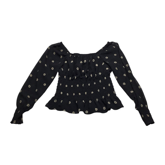 Top Long Sleeve By Madewell In Black, Size: S