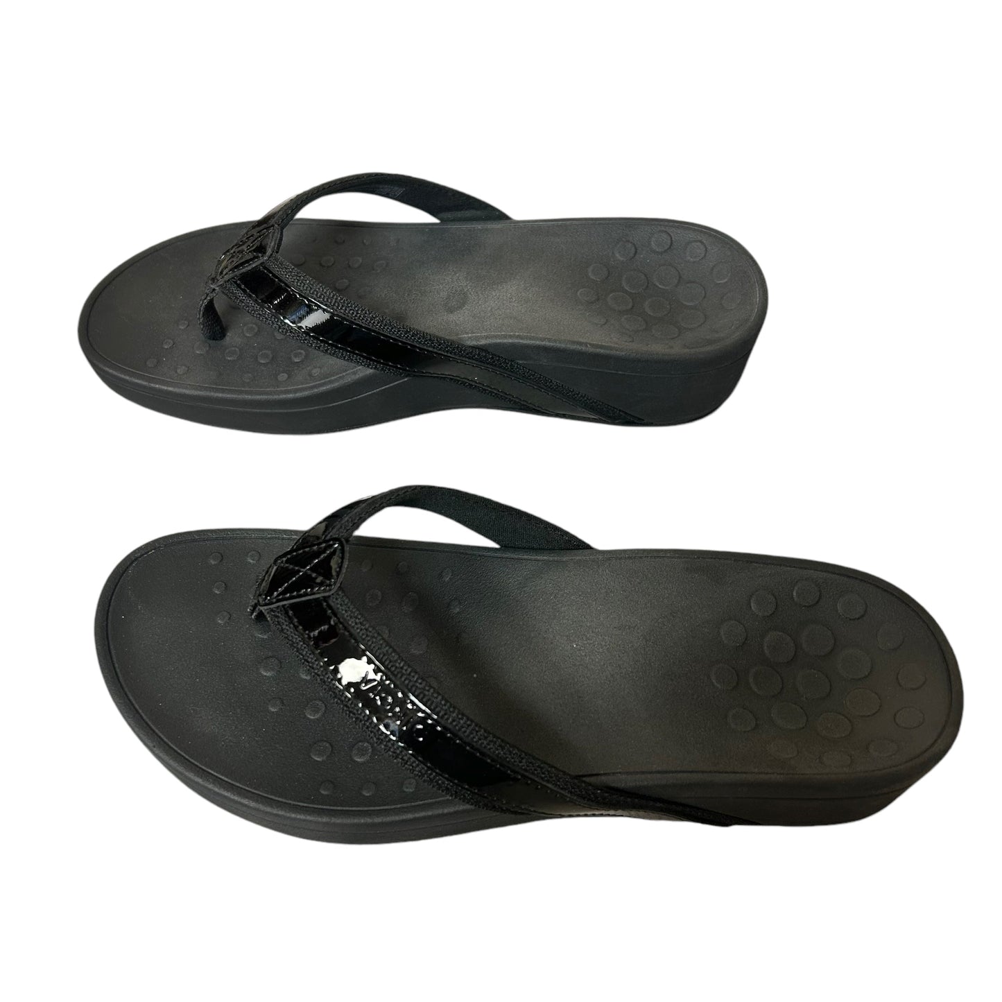 Sandals Flip Flops By Vionic In Black, Size: 8