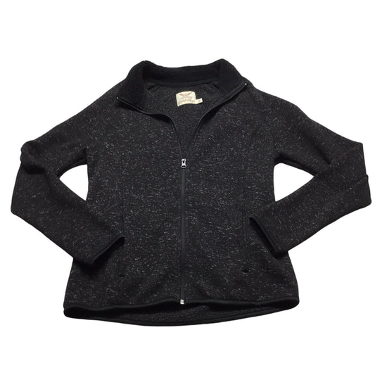 Jacket Fleece By Faded Glory In Black, Size: M