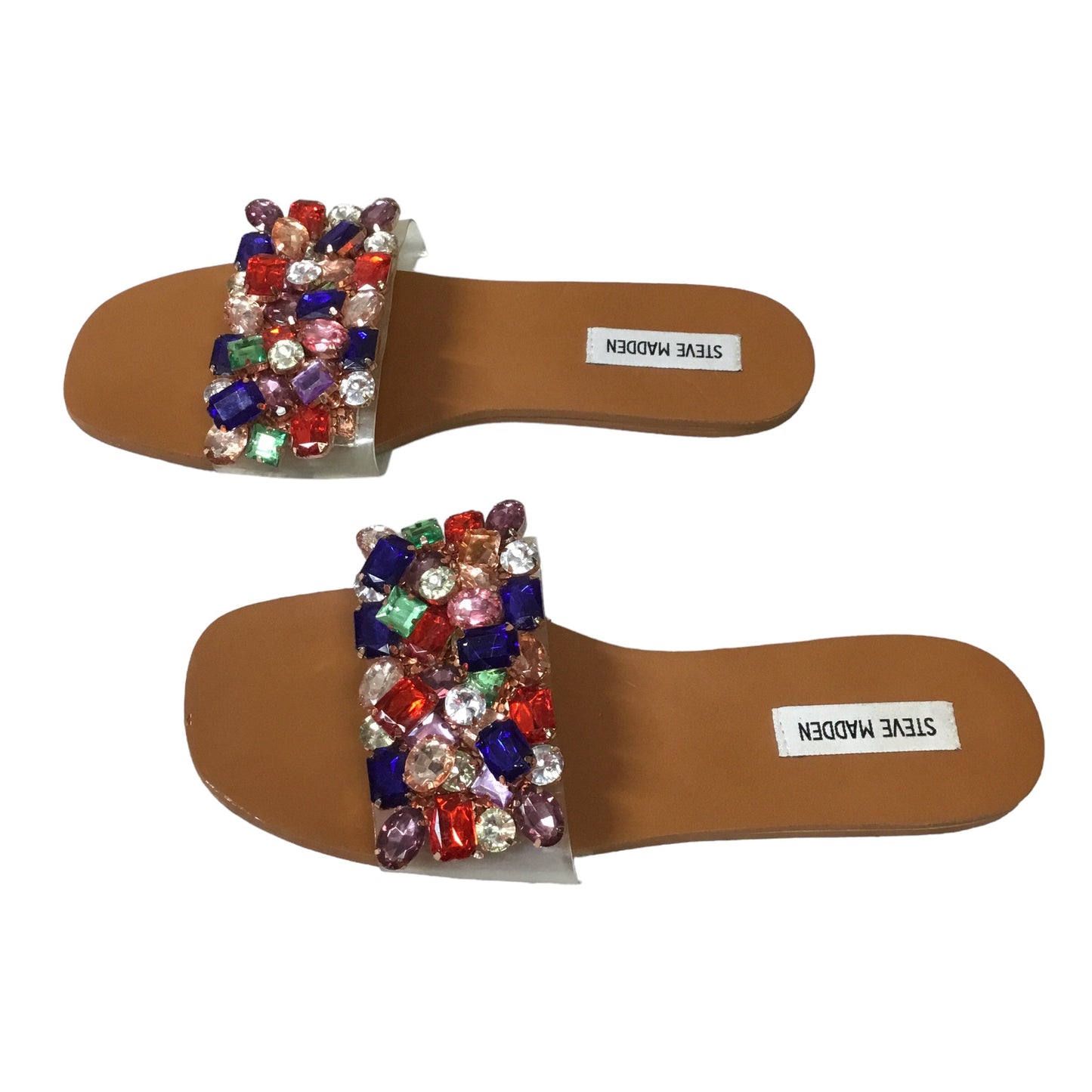 Multi-colored Sandals Flats Steve Madden, Size 9