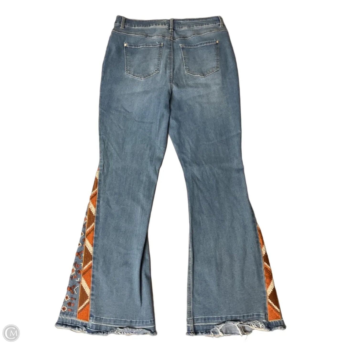Jeans Flared By Clothes Mentor In Blue, Size: 14