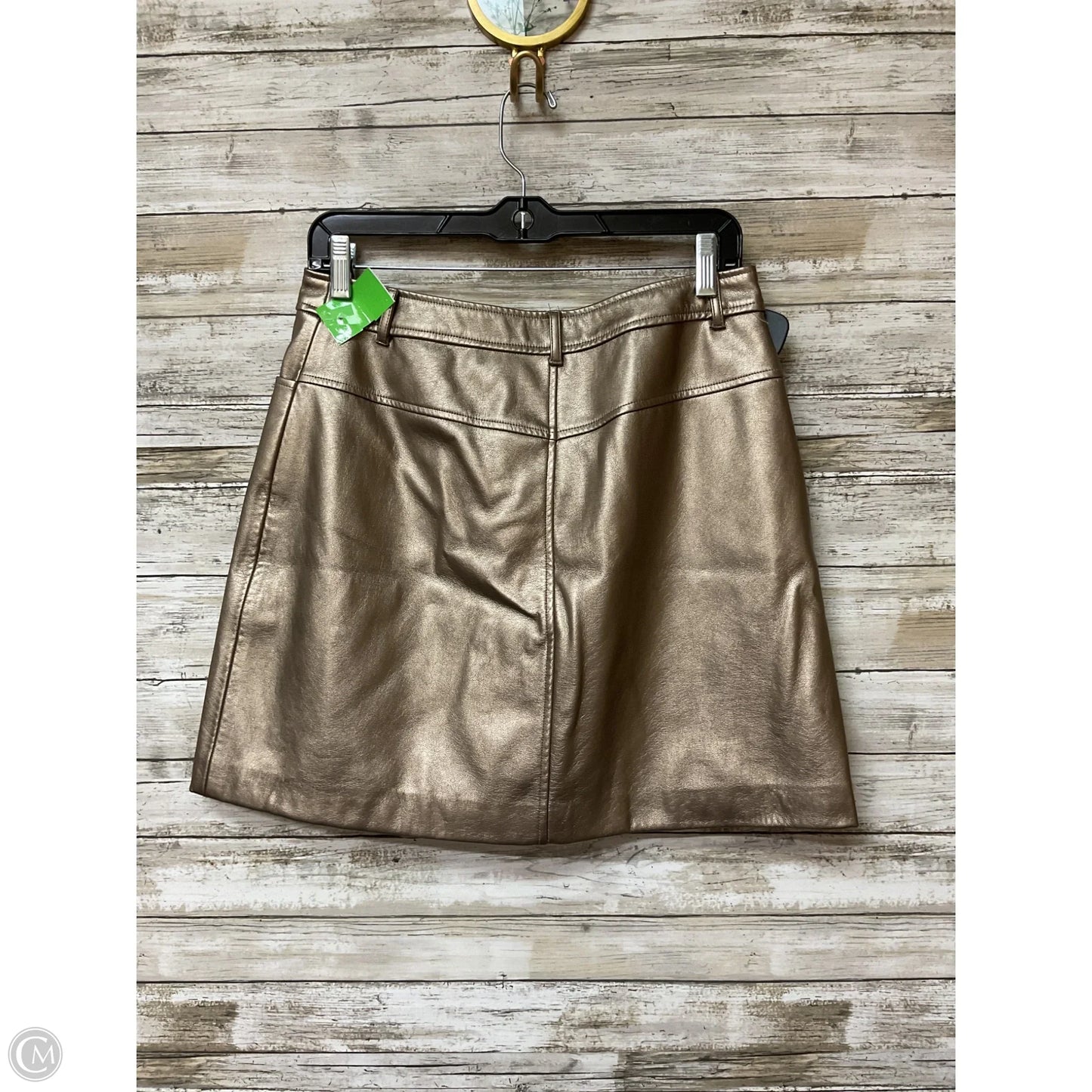 Skirt Mini & Short By Bcbg In Gold, Size: S