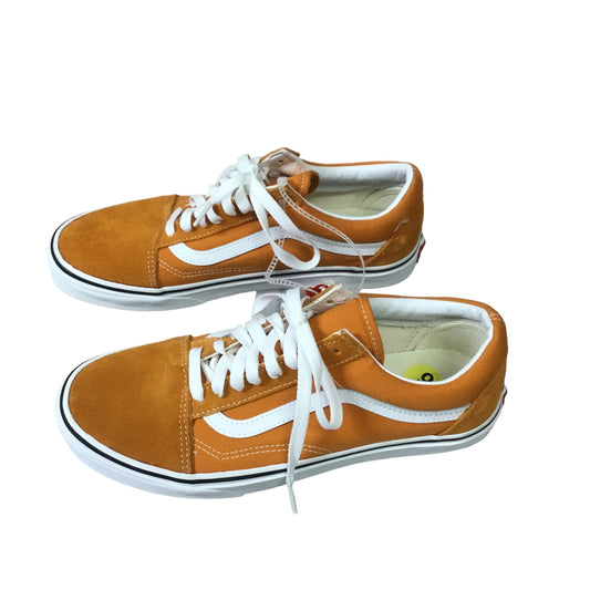 Orange Shoes Sneakers Vans, Size 9