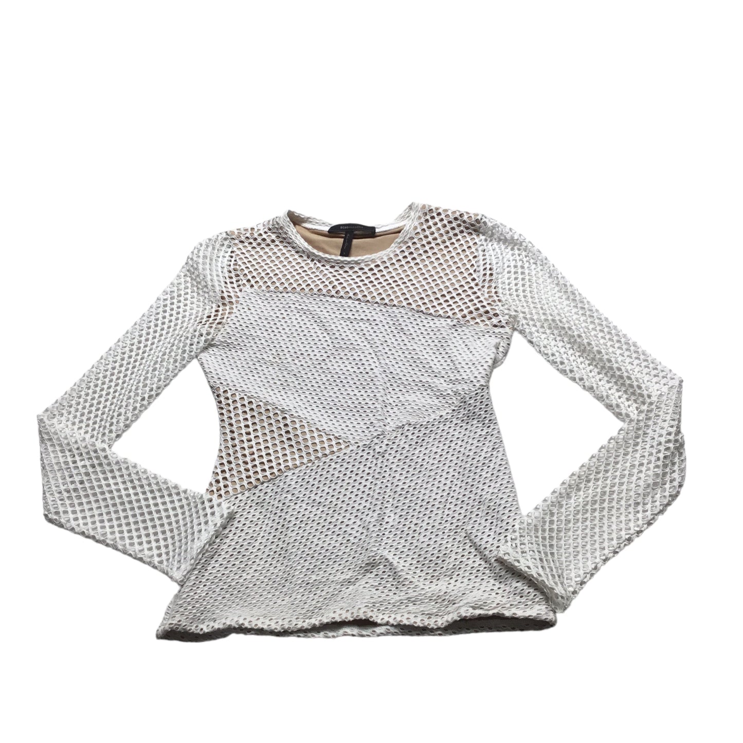 White Top Long Sleeve Bcbgmaxazria, Size S