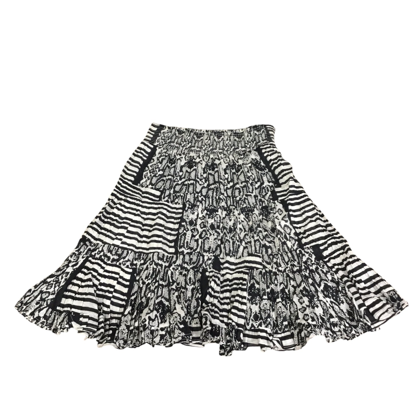 Skirt Midi By Chelsea And Theodore In Black White, Size: M