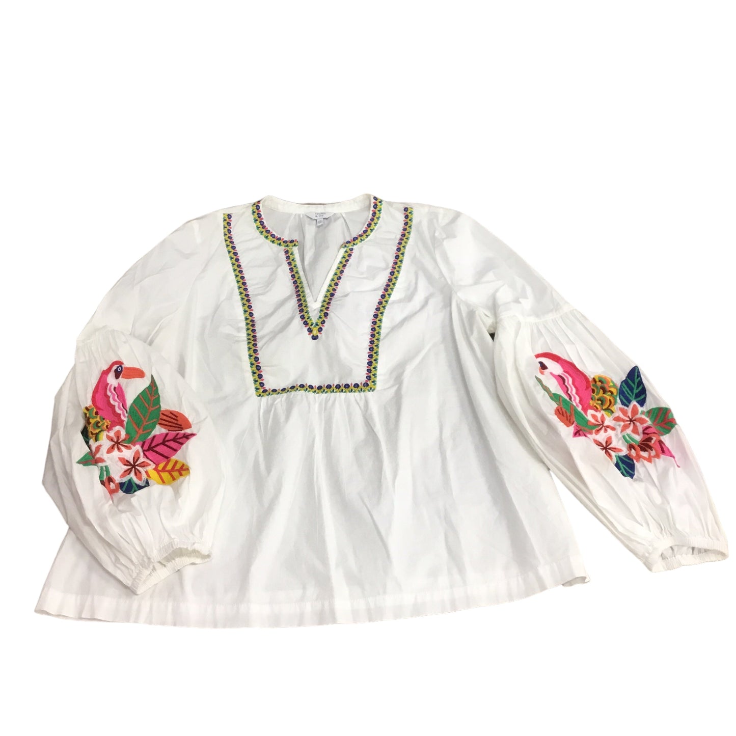 Tunic Long Sleeve By Crown And Ivy In White, Size: Xxl