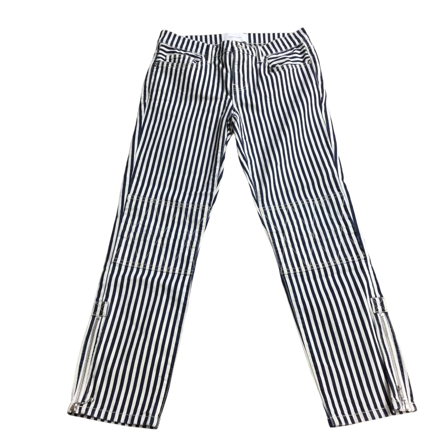 Jeans Skinny By Current/elliott In Striped Pattern, Size: 0