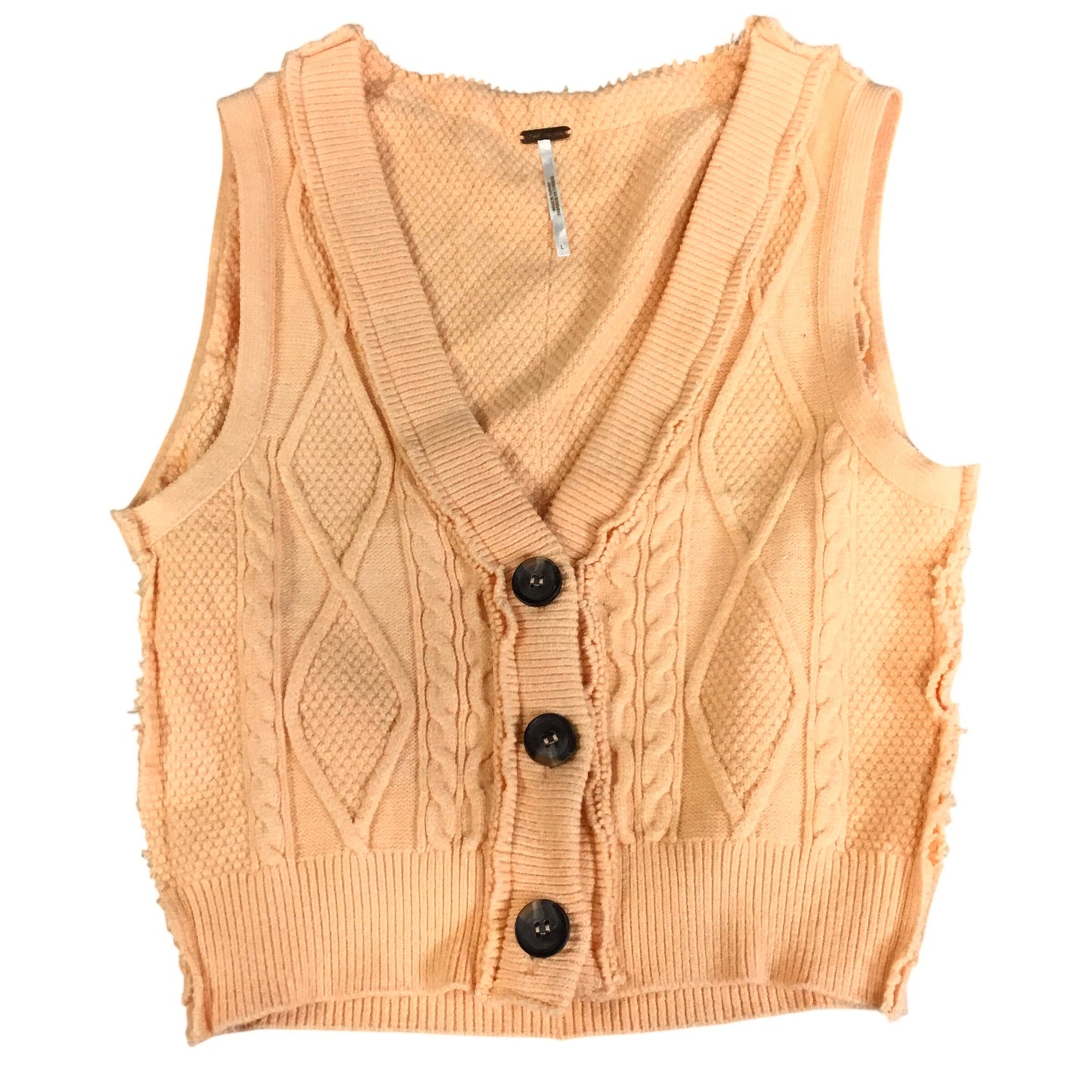 Vest Sweater By Free People In Peach, Size: L