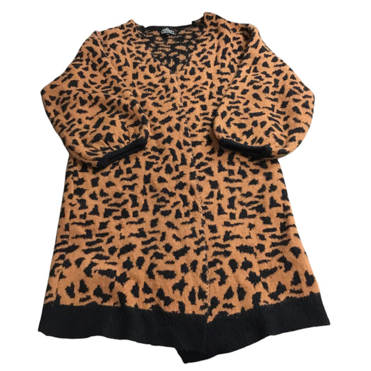 Cardigan By Angie In Animal Print, Size: L