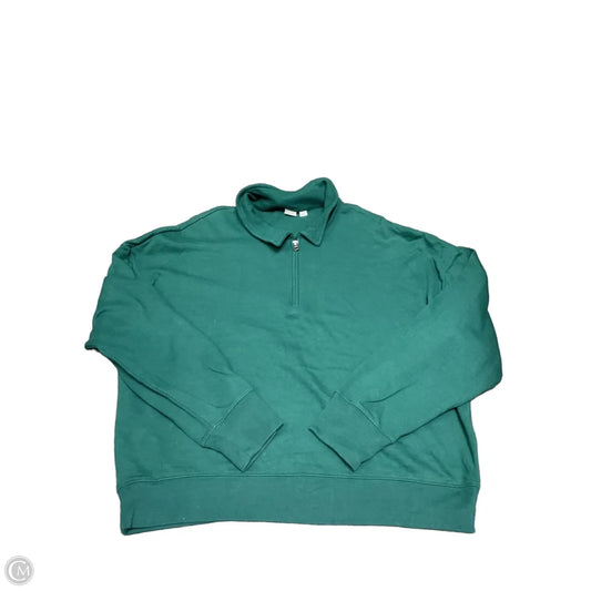 Sweatshirt Collar By Gap In Green, Size: Xl