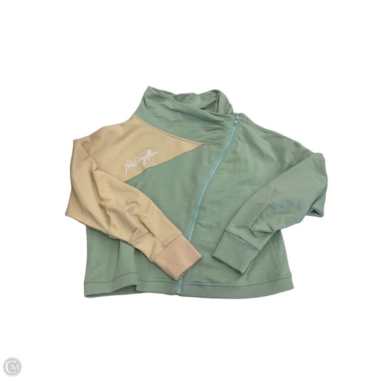 Athletic Jacket By Clothes Mentor In Green & Yellow, Size: L