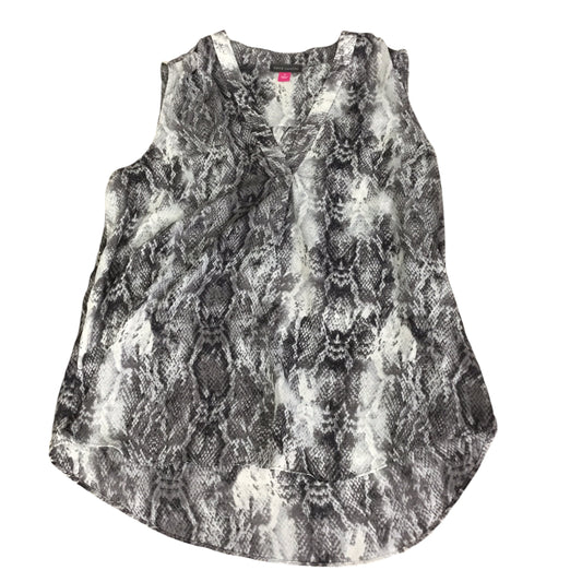 Top Sleeveless By Vince Camuto In Snakeskin Print, Size: S