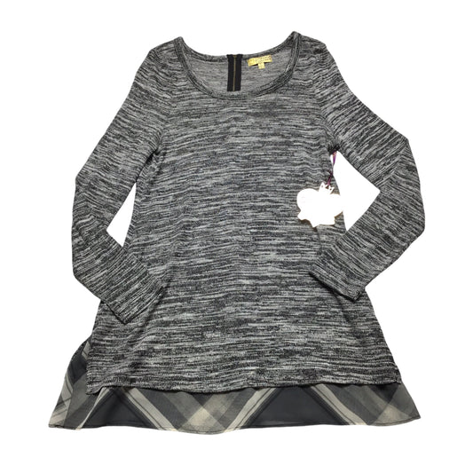 Top Long Sleeve By Vera Wang In Grey, Size: L