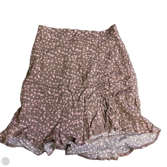 Skirt Mini & Short By Garage In Floral Print, Size: Xs