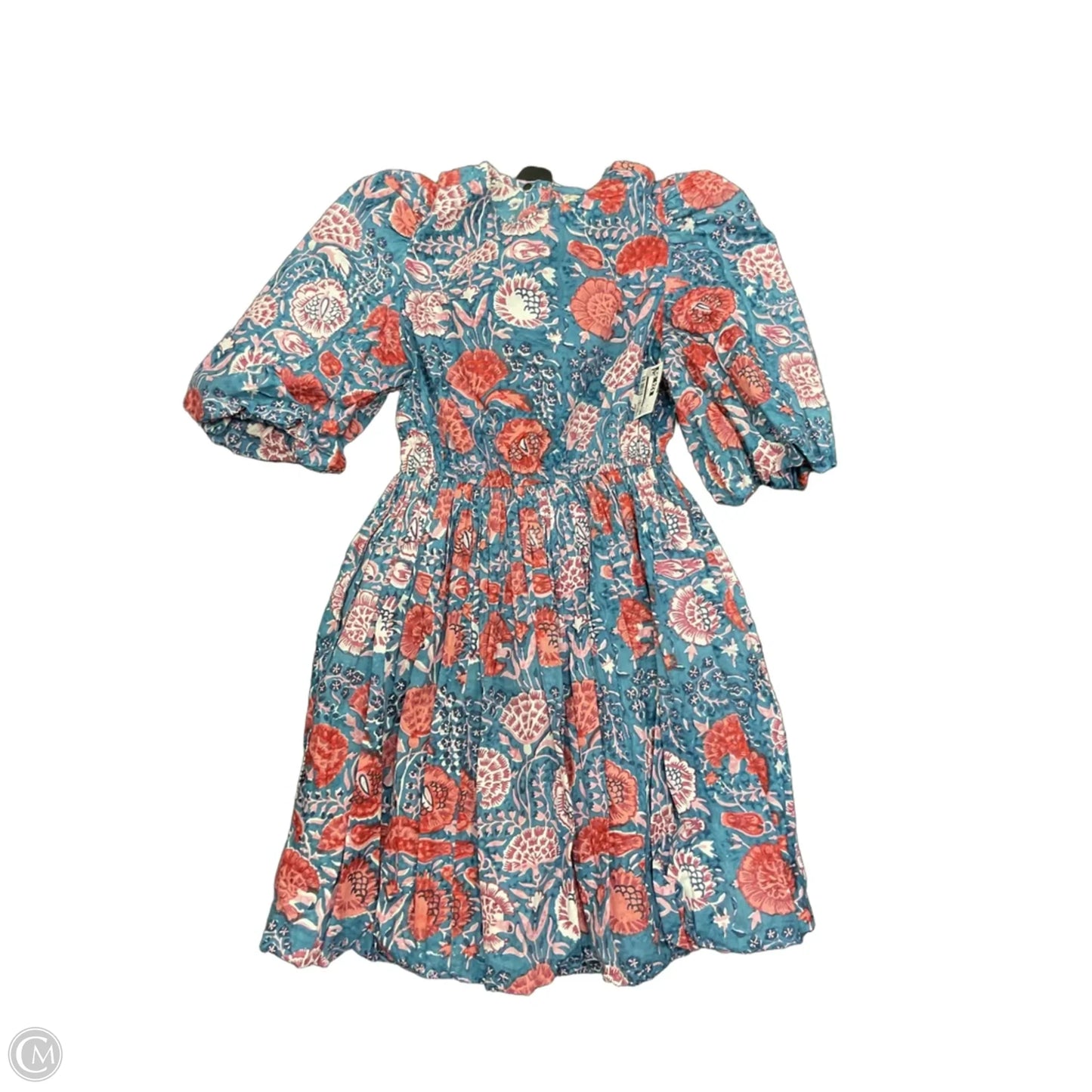 Dress Casual Short By Cmb In Blue & Pink, Size: S