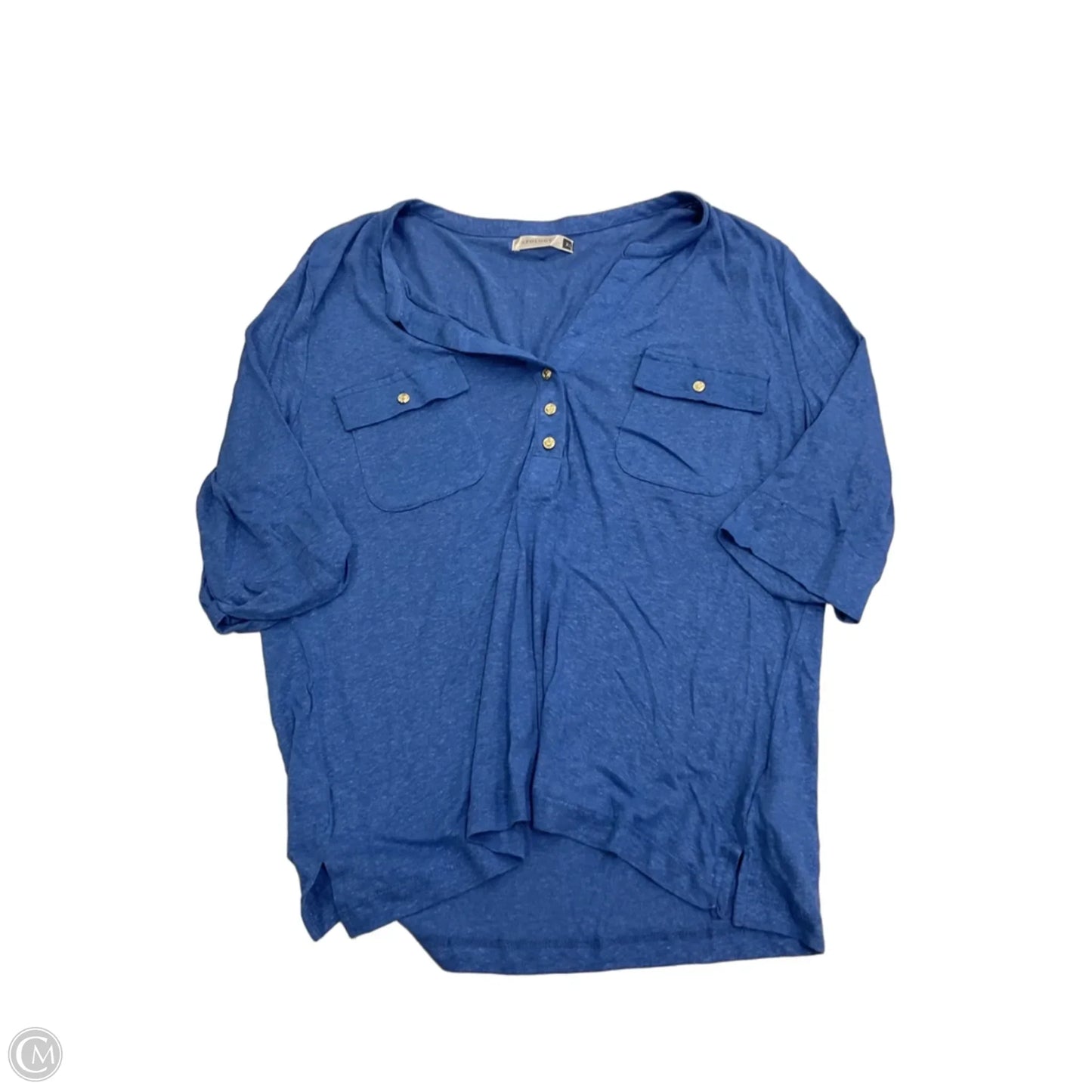 Top 3/4 Sleeve By Clothes Mentor In Blue, Size: Xl