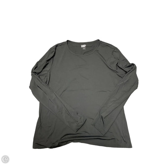 Top Long Sleeve Basic By Lands End In Black, Size: L