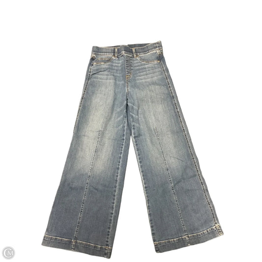 Jeans Wide Leg By Spanx In Blue Denim, Size: L