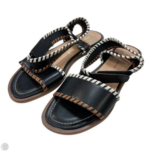 Sandals Flats By Cmc In Black & Brown, Size: 6