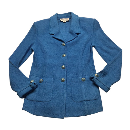 Blazer By St John Collection In Blue, Size: 8