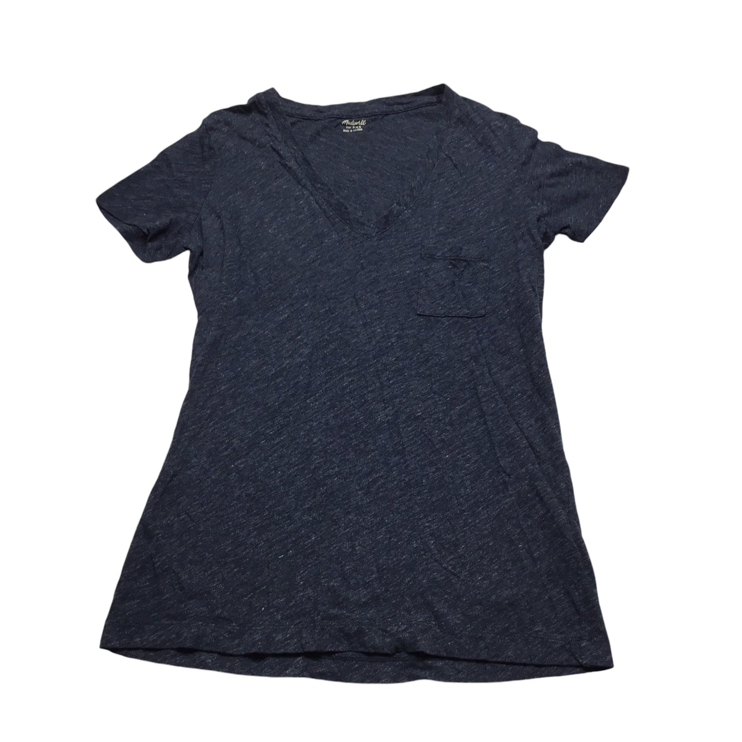 Top Short Sleeve By Madewell In Navy, Size: Xxs