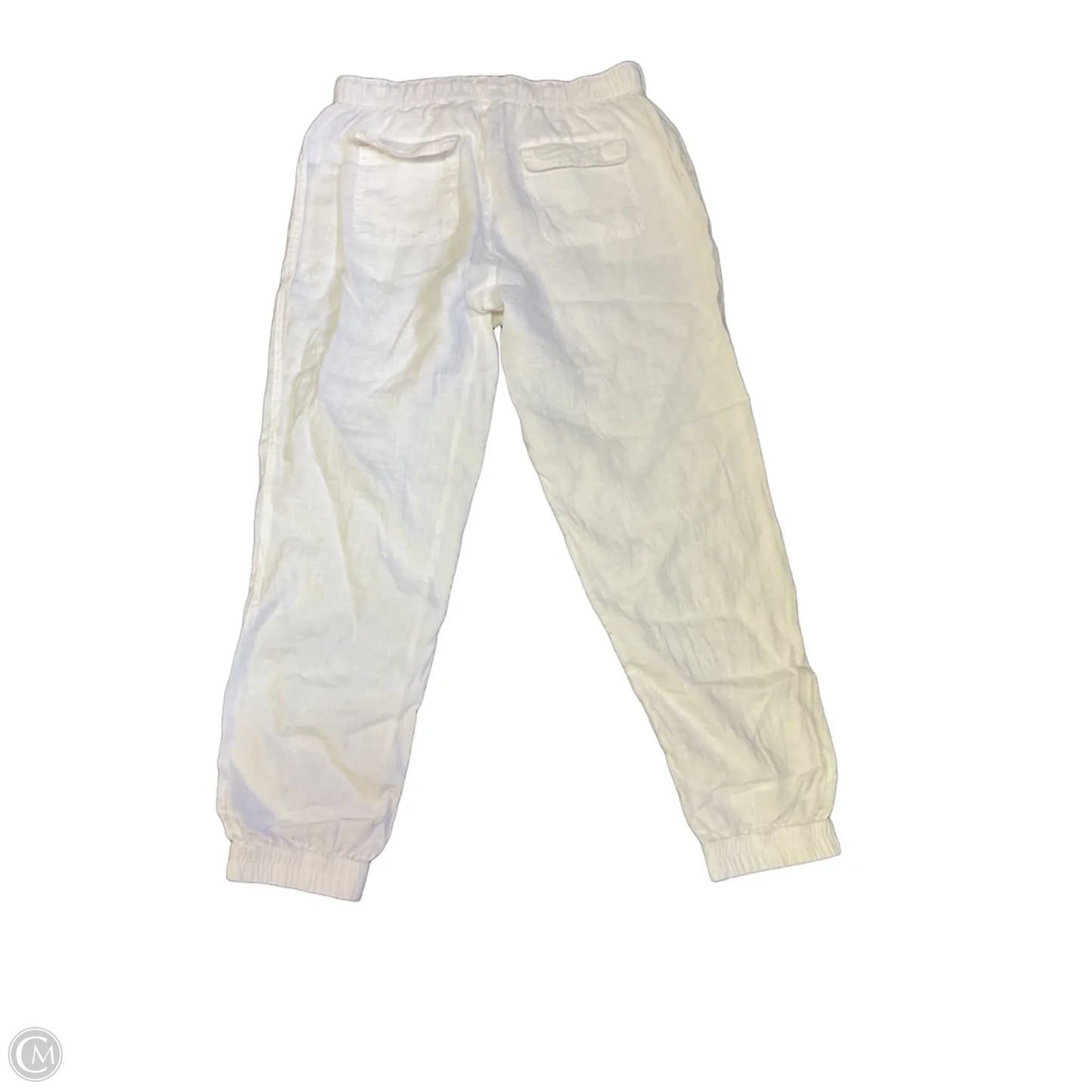 Pants Linen By C And C In White, Size: L