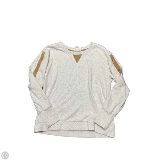 Sweatshirt Crewneck By Ariat In Brown & Grey, Size: M