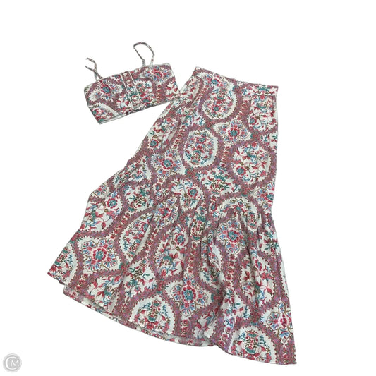 Skirt Set 2pc By Cma In Floral Print, Size: Xs