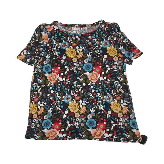 Top Ss By Loft In Floral Print, Size:M
