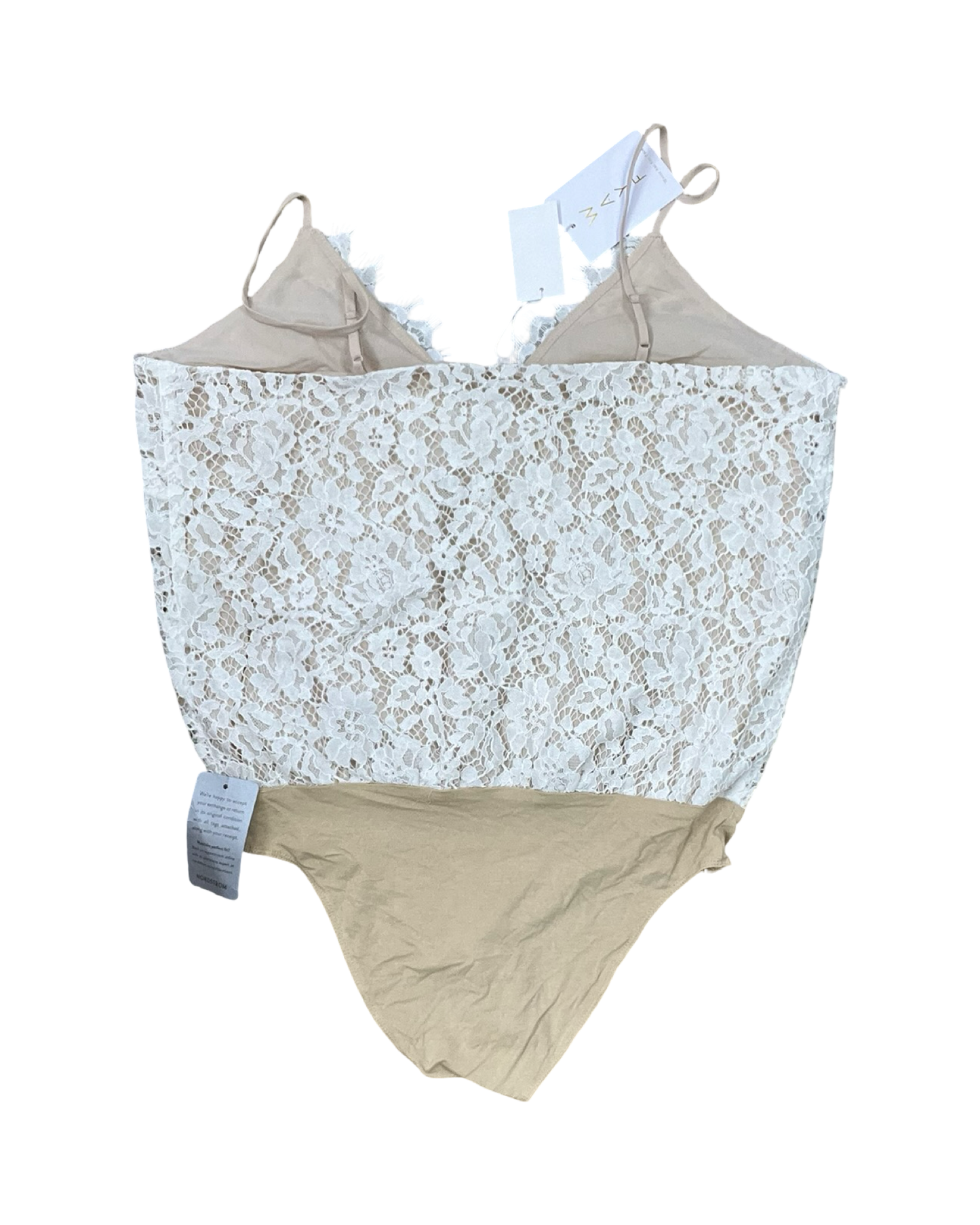 Bodysuit By Wayf In Tan & White, Size:Xl