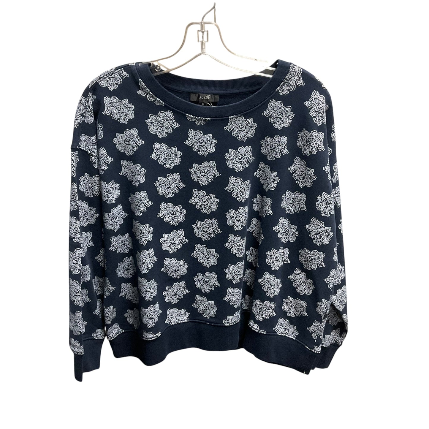 Top Long Sleeve By J Crew In Blue White, Size: S