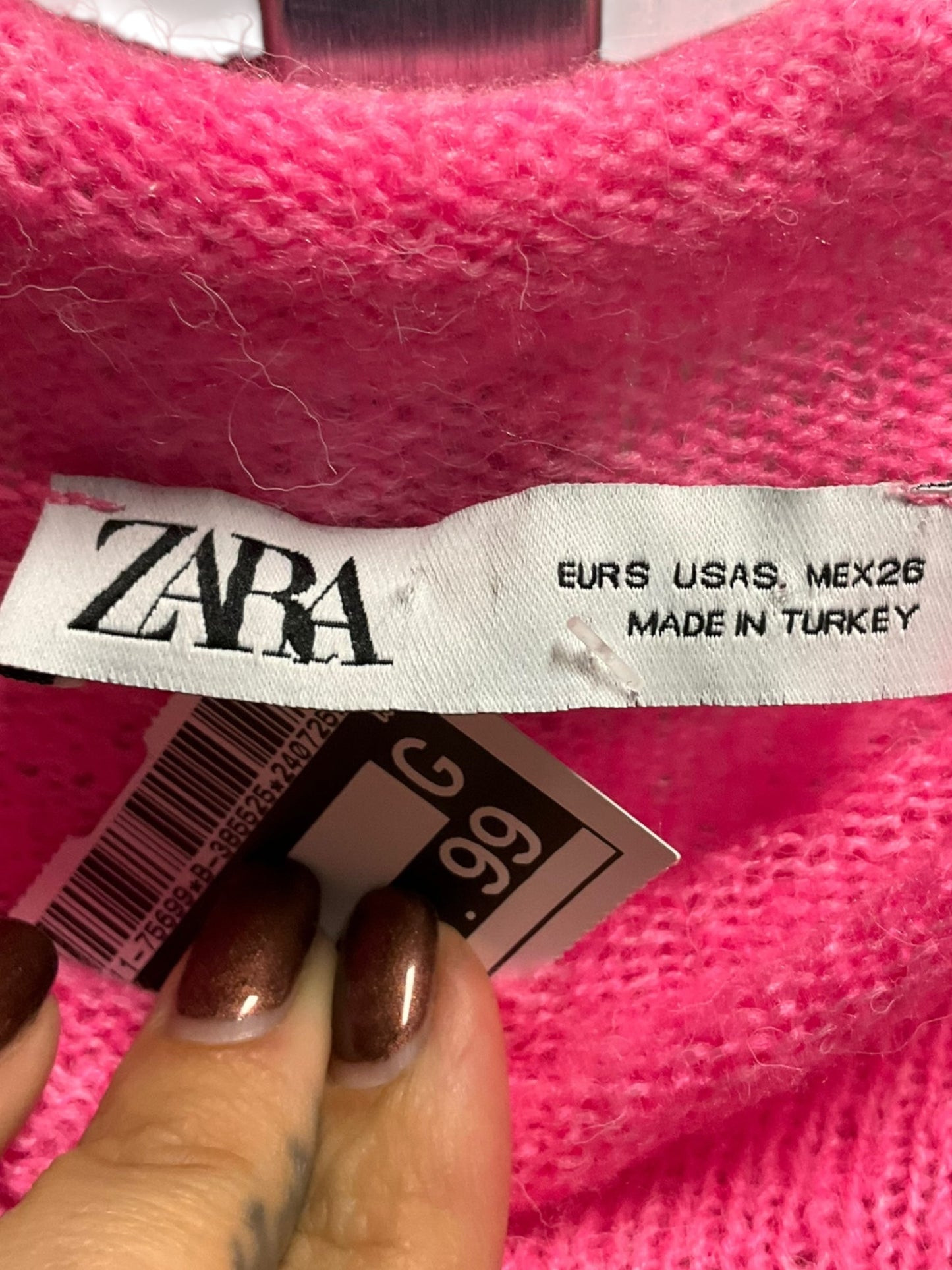 Sweater By Zara In Pink, Size: S