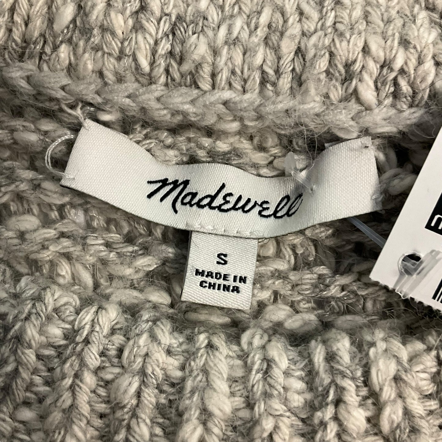 Cream & Grey Sweater Madewell, Size S