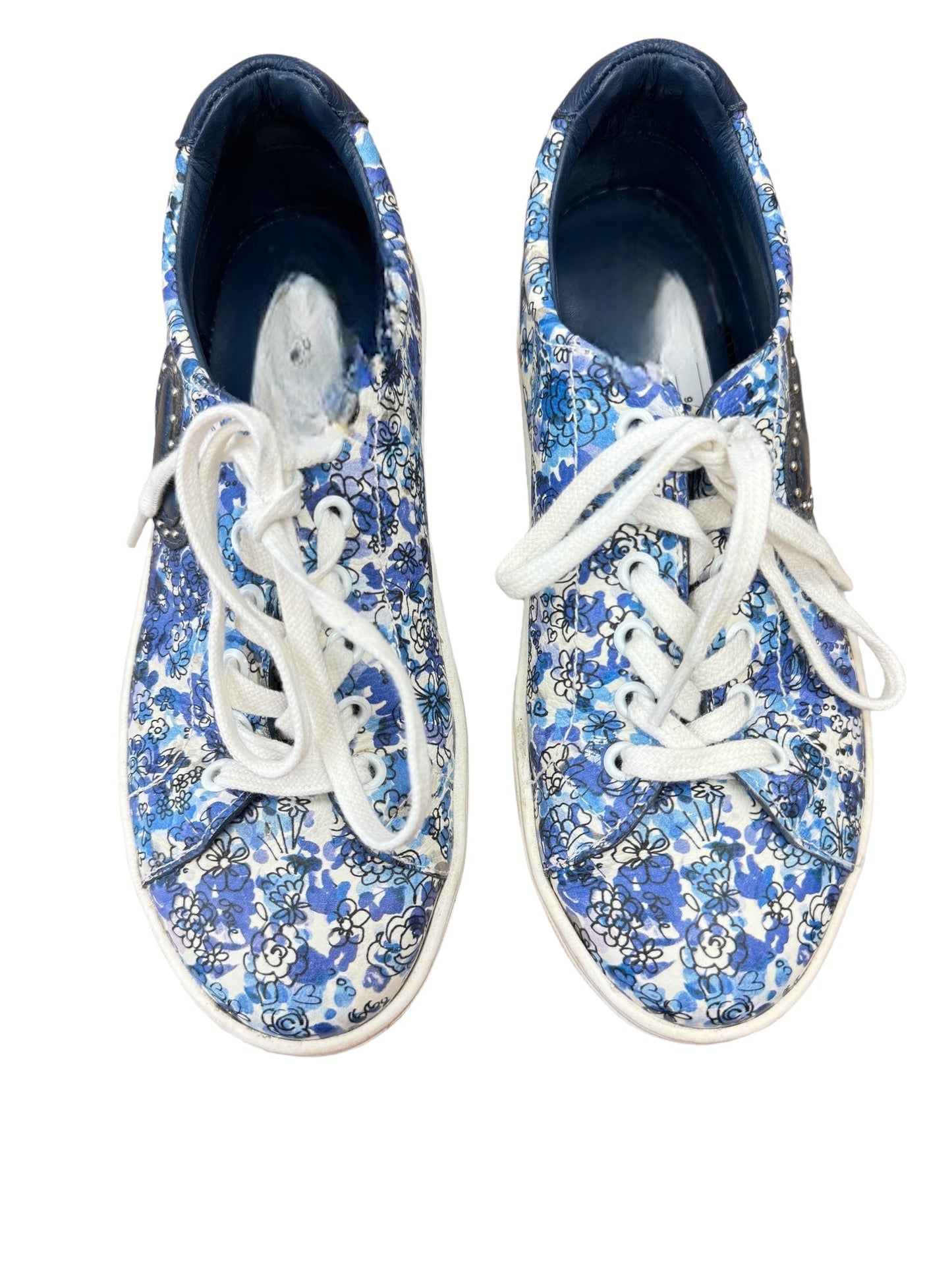 Shoes Sneakers By Brighton In Blue & White, Size: 6