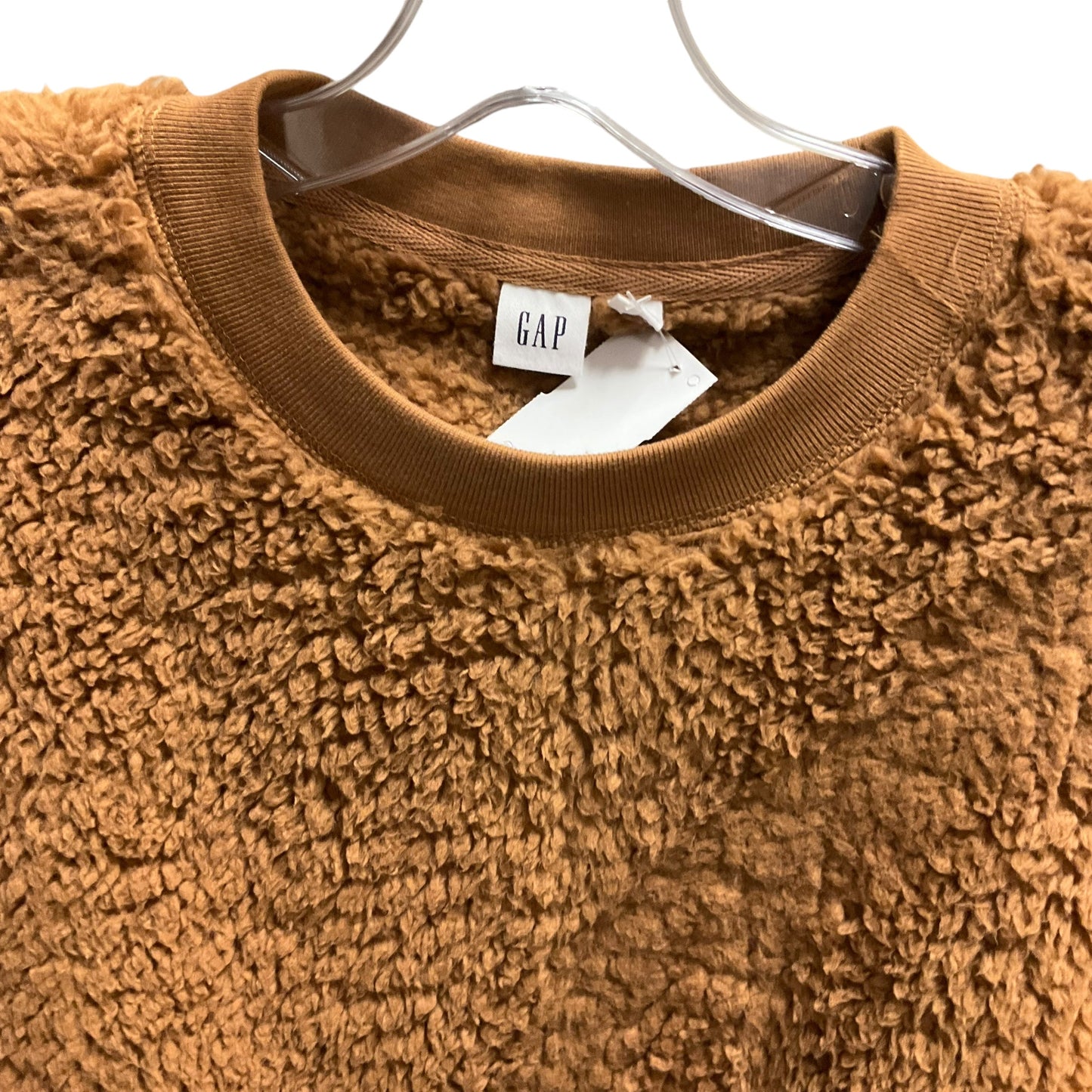 Top Long Sleeve By Gap In Brown, Size: L