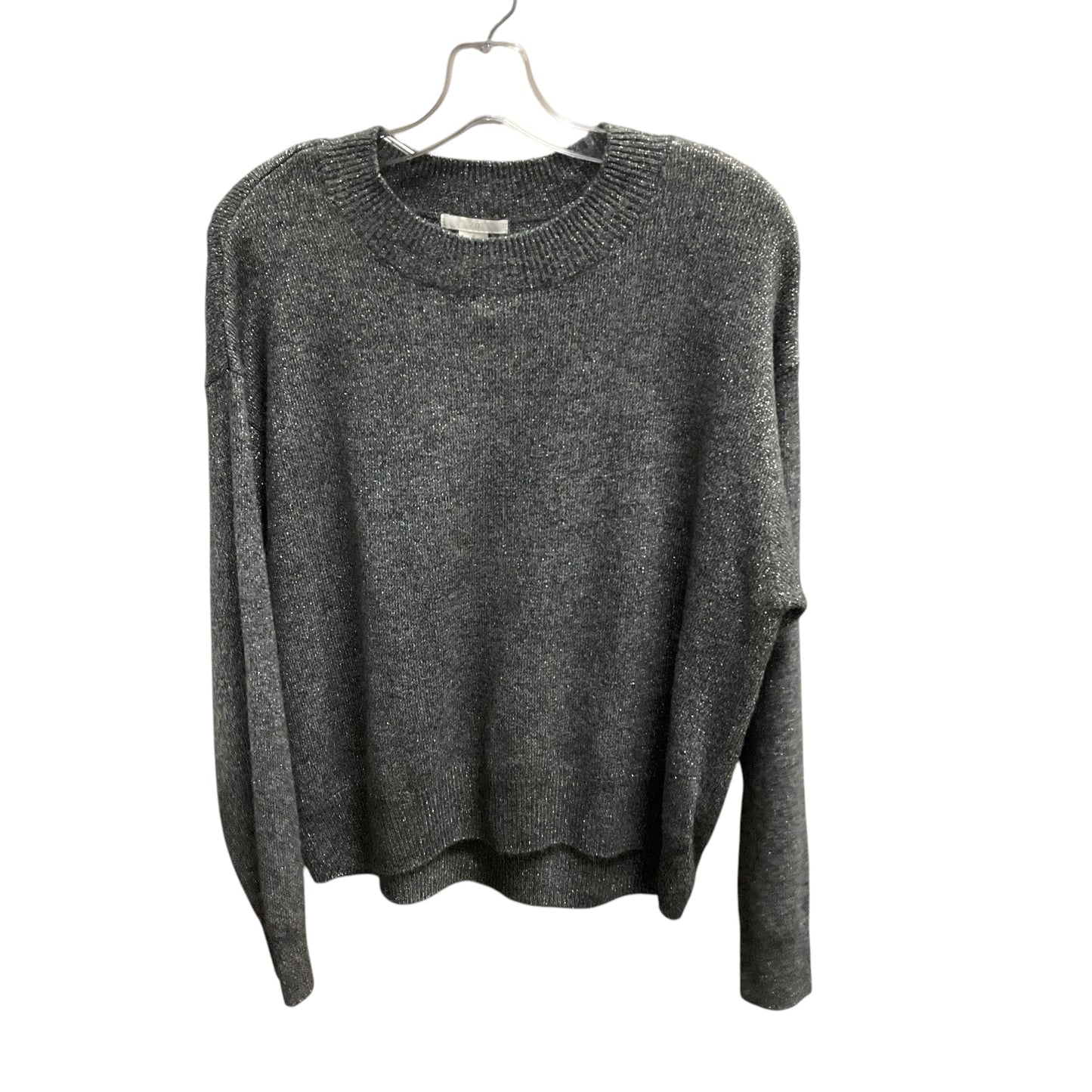 Sweater By H&m In Grey & Silver, Size: S