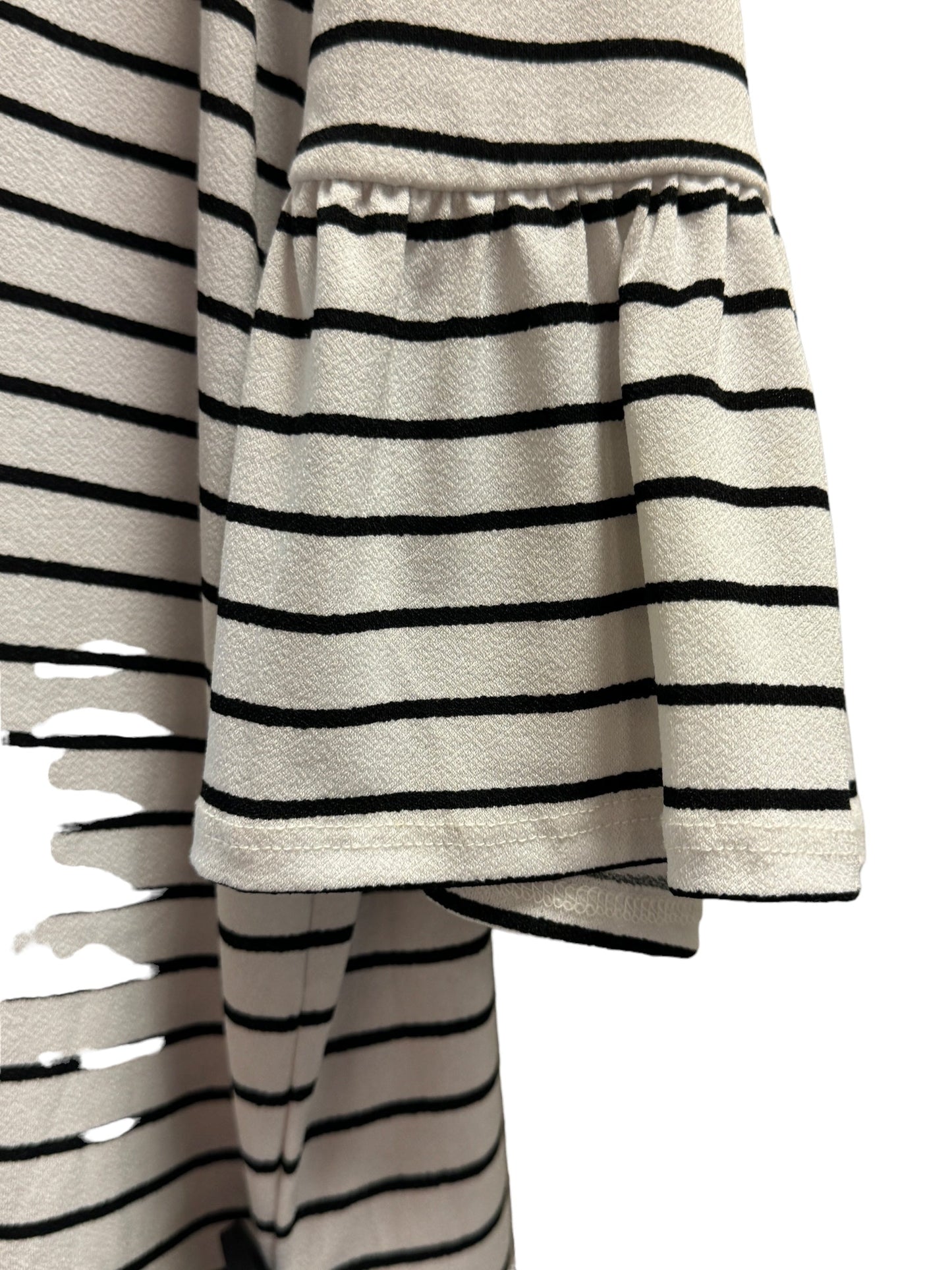 Striped Pattern Top 3/4 Sleeve Elle, Size M