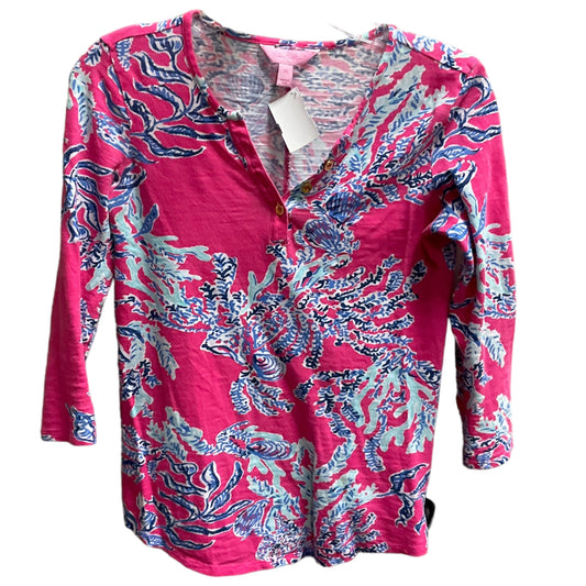 Top Long Sleeve By Lilly Pulitzer In Pink, Size: Xs